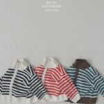 Stripes Knit Zip-up