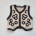 Flower Knit Vest