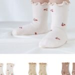 Flower Shirring Socks