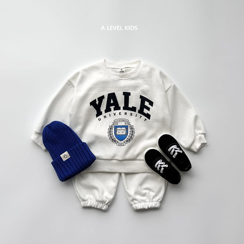 A Level - Korean Children Fashion - #discoveringself - Yale Top Bottom Set - 4