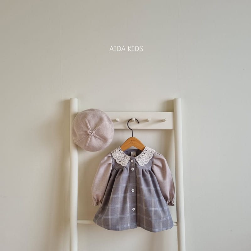 Aida - Korean Baby Fashion - #babygirlfashion - Classic Embroidery One-piece