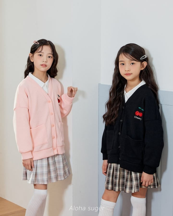 Aloha Suger - Korean Children Fashion - #littlefashionista - Cherry Cardigan