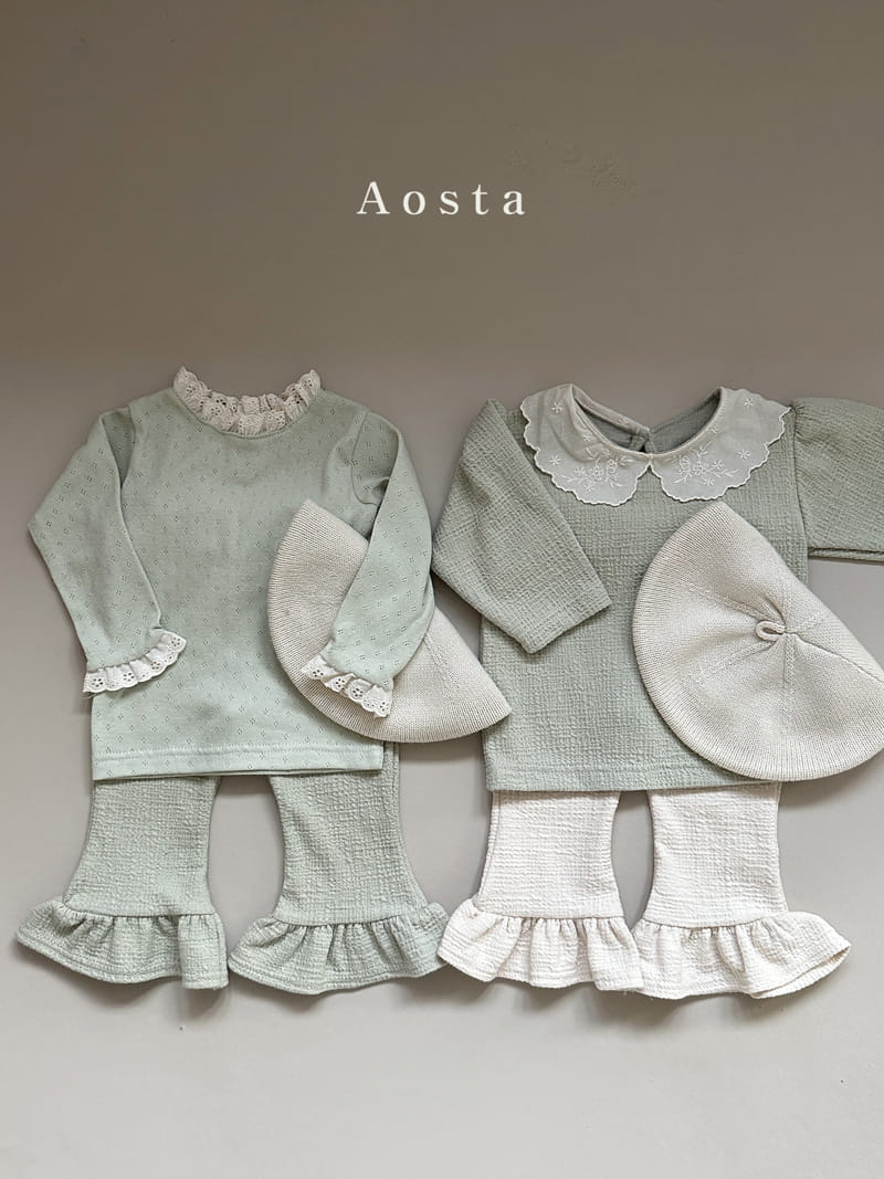 Aosta - Korean Children Fashion - #childrensboutique - Eyelet Tee - 3