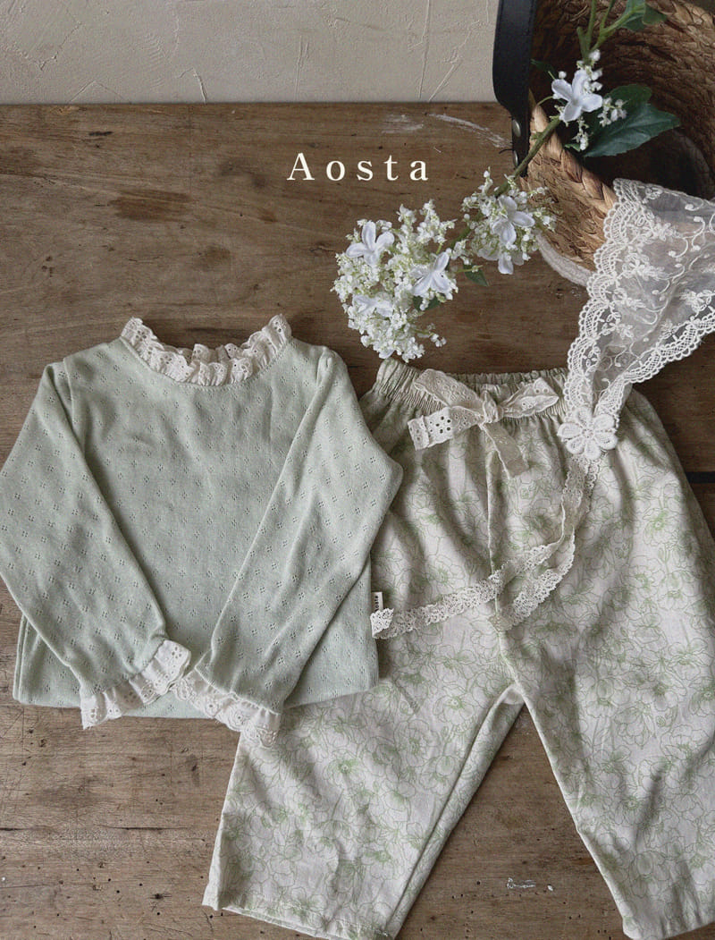 Aosta - Korean Children Fashion - #childrensboutique - Eyelet Tee - 4