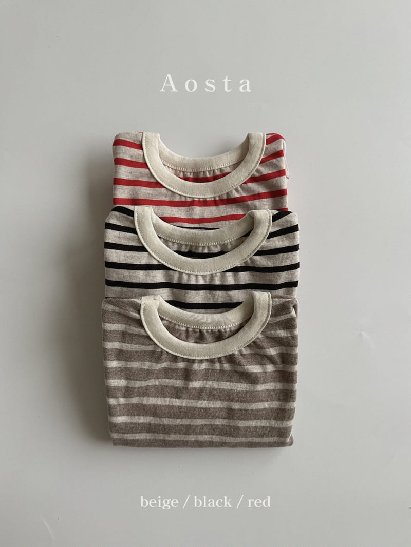 Aosta - Korean Children Fashion - #designkidswear - Stripes Tee - 8