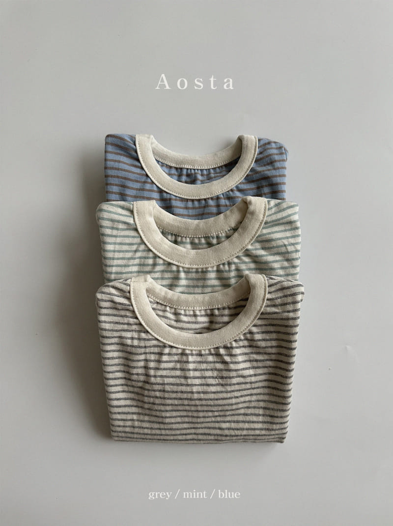 Aosta - Korean Children Fashion - #fashionkids - Stripes Tee - 10