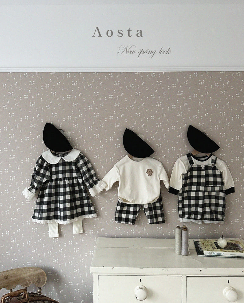 Aosta - Korean Children Fashion - #fashionkids - Collar One-piece - 9