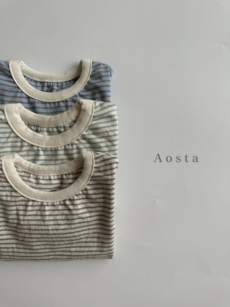 Aosta - Korean Children Fashion - #kidsshorts - Stripes Tee - 11