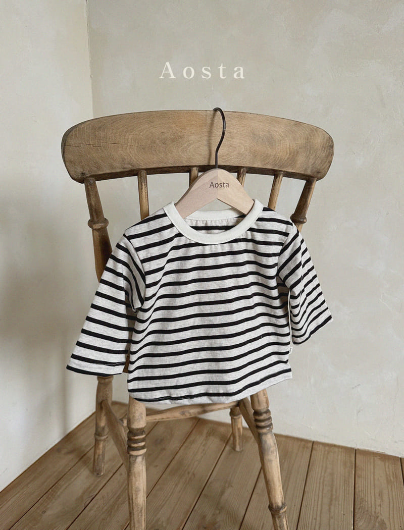 Aosta - Korean Children Fashion - #kidsstore - Stripes Tee - 12