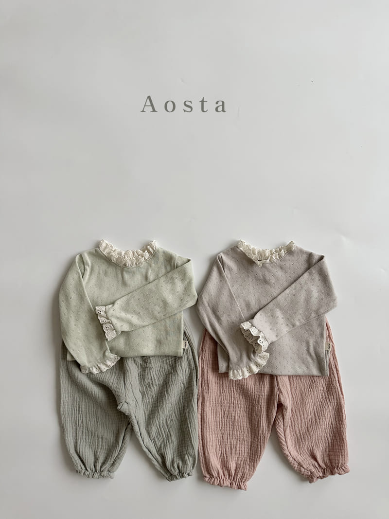 Aosta - Korean Children Fashion - #littlefashionista - Eyelet Tee - 11