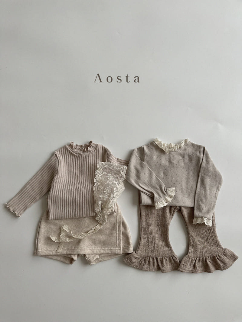 Aosta - Korean Children Fashion - #magicofchildhood - Eyelet Tee - 12