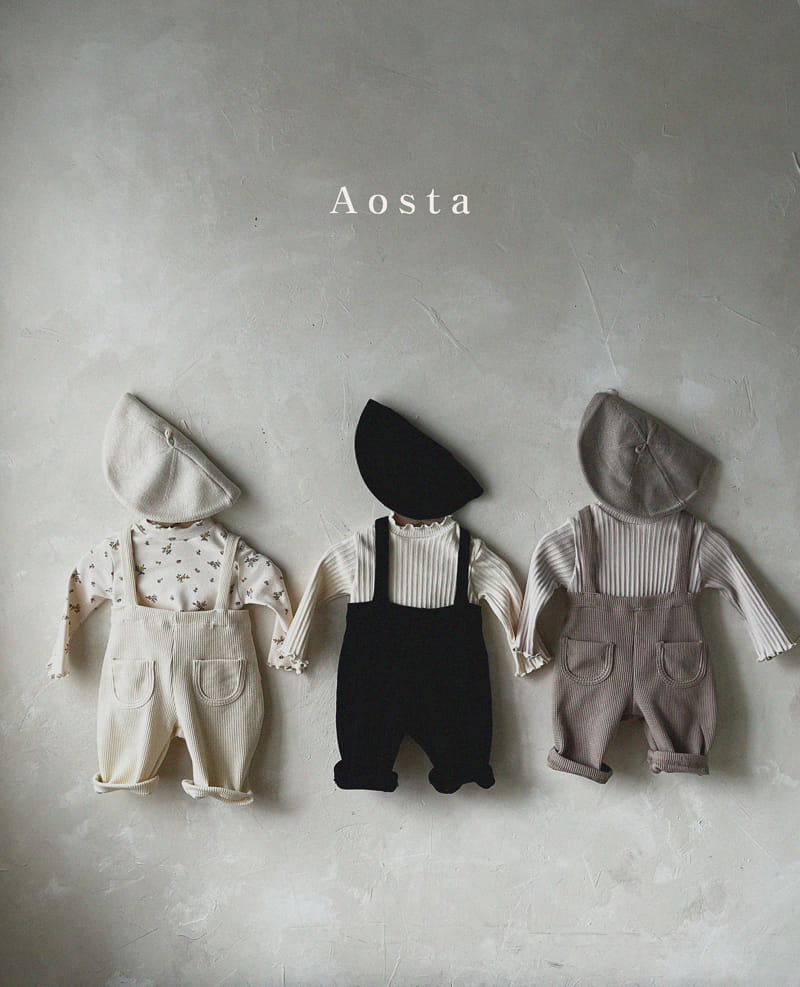 Aosta - Korean Children Fashion - #toddlerclothing - Bebe Tonton Dungarees - 3