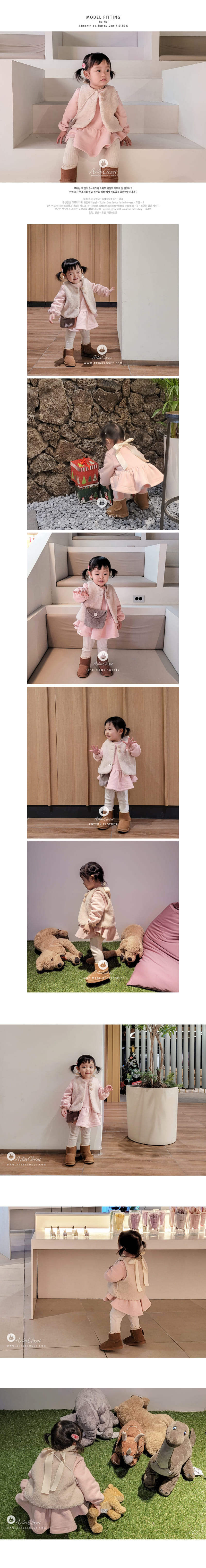 Arim Closet - Korean Baby Fashion - #onlinebabyshop - Big Ribbon Point Blouse - 3