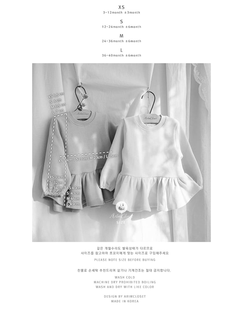 Arim Closet - Korean Baby Fashion - #onlinebabyshop - Big Ribbon Point Blouse - 4