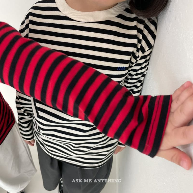 Ask Me Anything - Korean Children Fashion - #childrensboutique - Stripes Zigzag Tee - 9