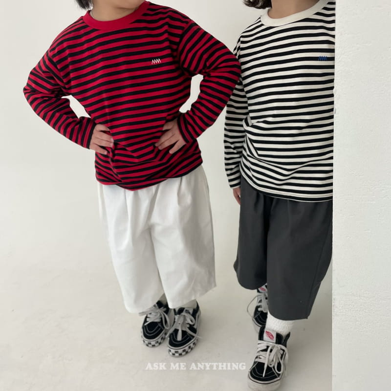 Ask Me Anything - Korean Children Fashion - #stylishchildhood - Stripes Zigzag Tee - 7