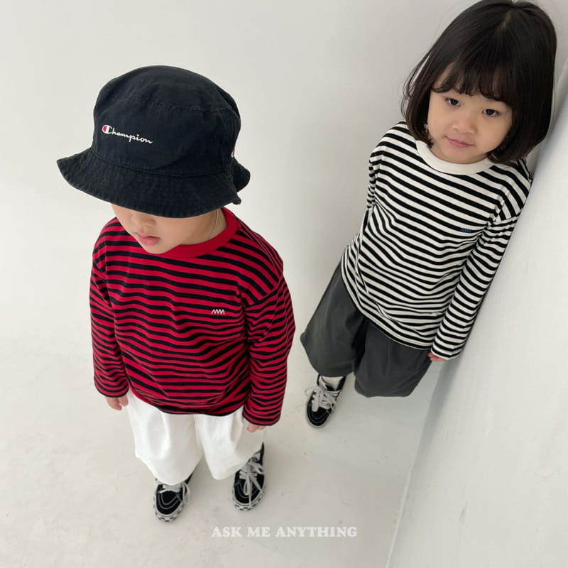 Ask Me Anything - Korean Children Fashion - #todddlerfashion - Stripes Zigzag Tee - 5