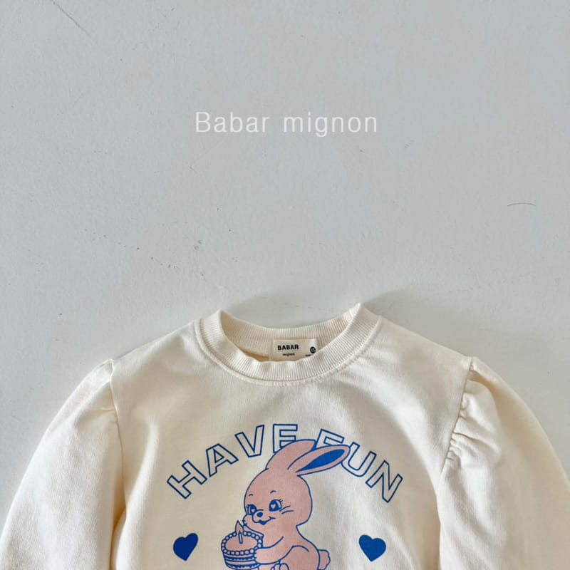 Babar Mignon - Korean Children Fashion - #childofig - Rabbit Sweatshirt - 7