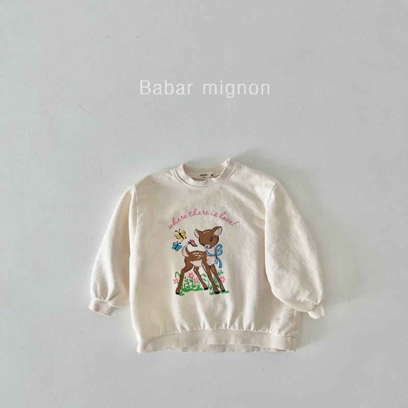 Babar Mignon - Korean Children Fashion - #childofig - Bambi Long Sweatshirt - 5