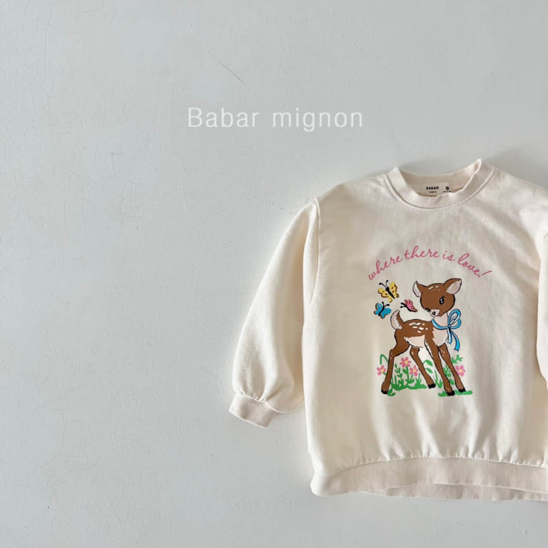 Babar Mignon - Korean Children Fashion - #childofig - Bambi Long Sweatshirt - 6