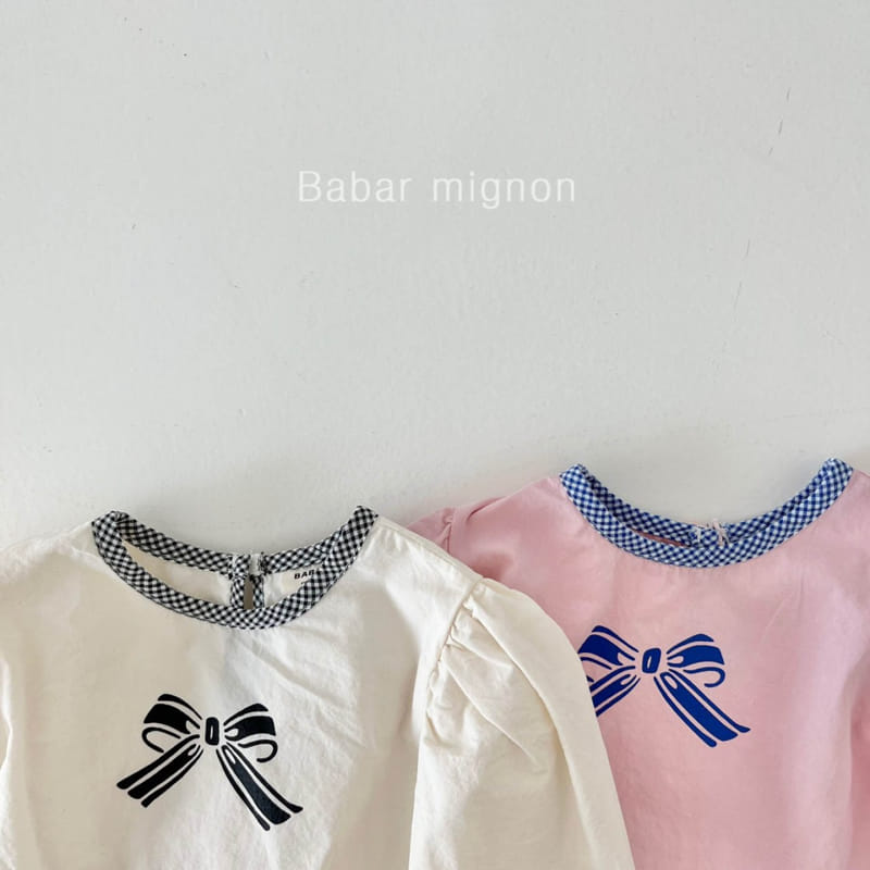 Babar Mignon - Korean Children Fashion - #childofig - Ribbon Blouse - 3