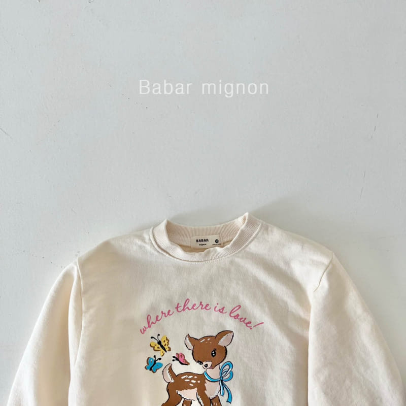 Babar Mignon - Korean Children Fashion - #childrensboutique - Bambi Long Sweatshirt - 7