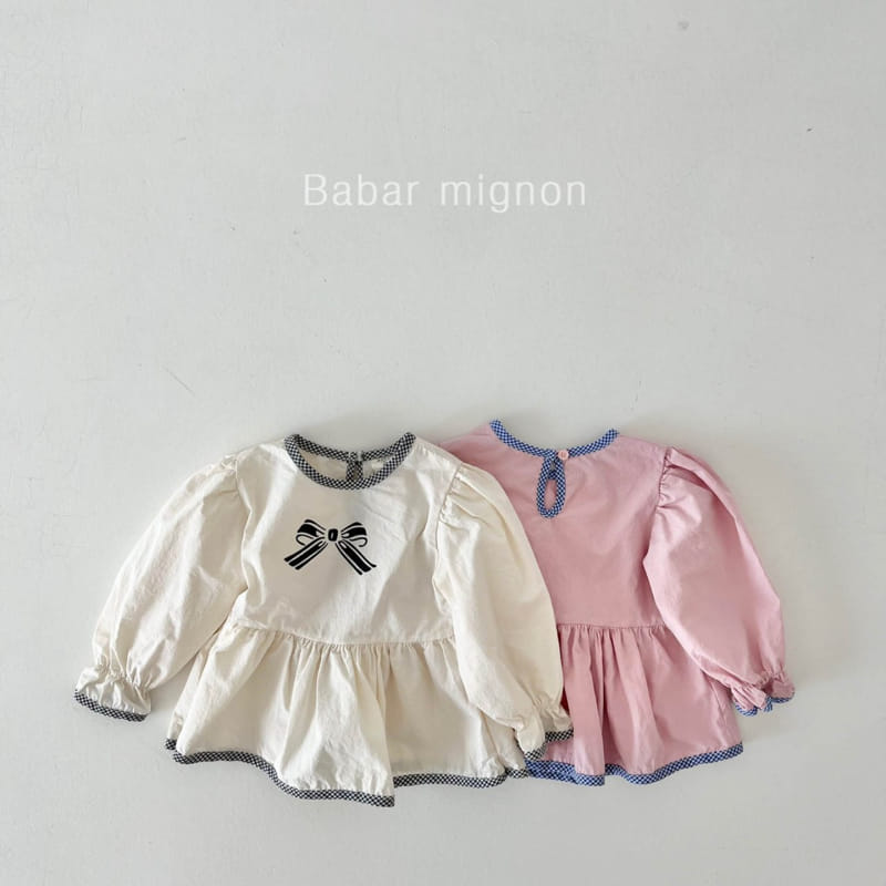 Babar Mignon - Korean Children Fashion - #childofig - Ribbon Blouse - 4