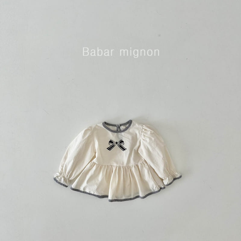 Babar Mignon - Korean Children Fashion - #fashionkids - Ribbon Blouse - 7