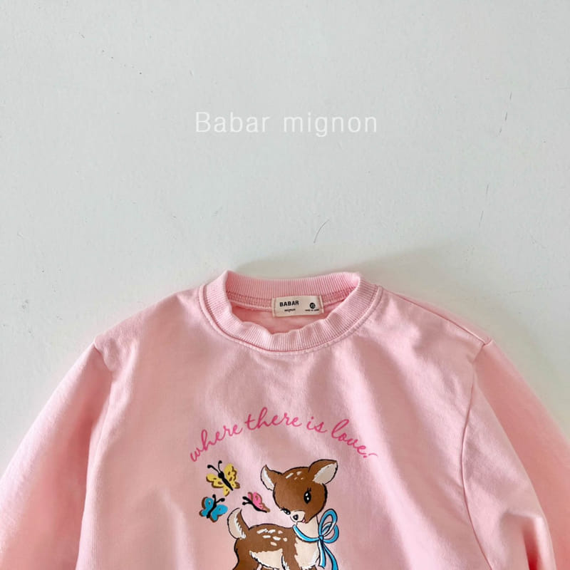 Babar Mignon - Korean Children Fashion - #kidsshorts - Bambi Long Sweatshirt - 11