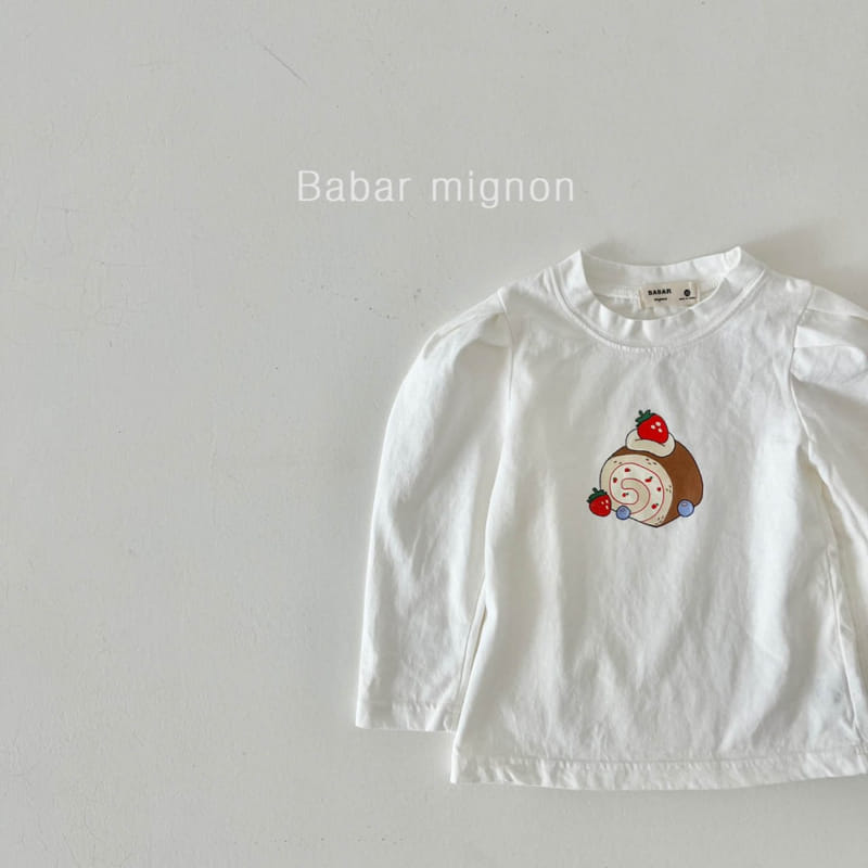 Babar Mignon - Korean Children Fashion - #kidsshorts - Cake Puff Tee - 10