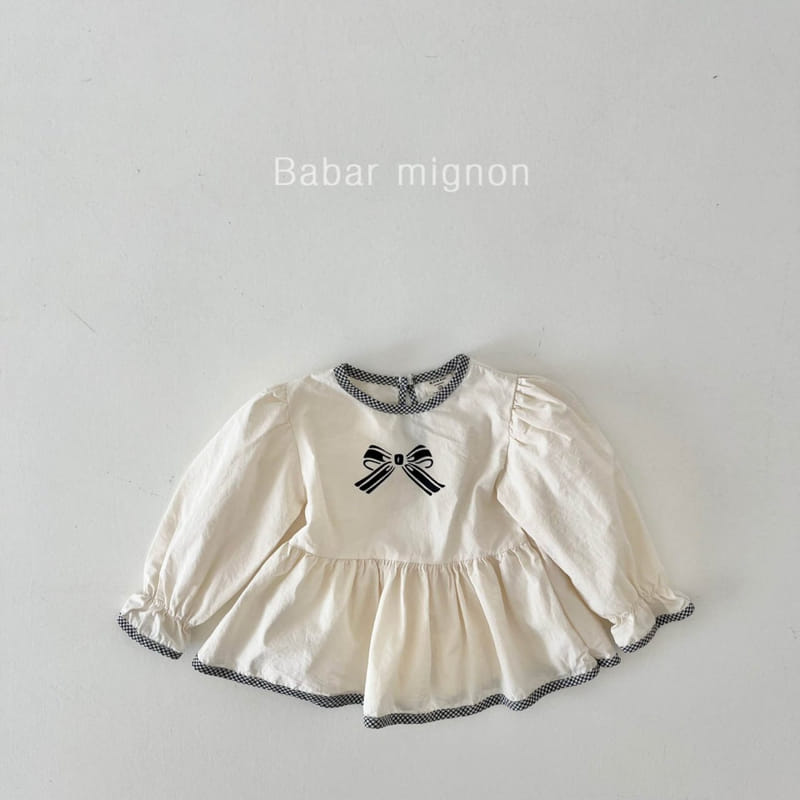 Babar Mignon - Korean Children Fashion - #kidsshorts - Ribbon Blouse - 8