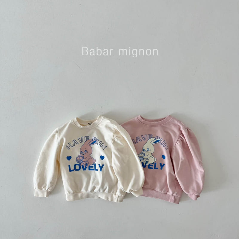 Babar Mignon - Korean Children Fashion - #kidzfashiontrend - Rabbit Sweatshirt