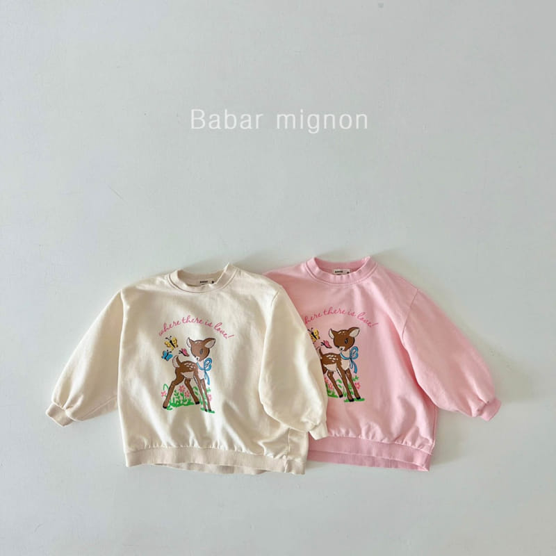 Babar Mignon - Korean Children Fashion - #littlefashionista - Bambi Long Sweatshirt