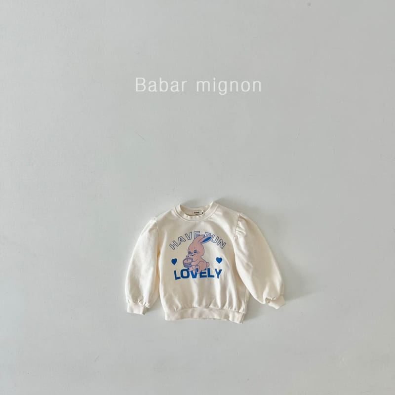 Babar Mignon - Korean Children Fashion - #littlefashionista - Rabbit Sweatshirt - 4