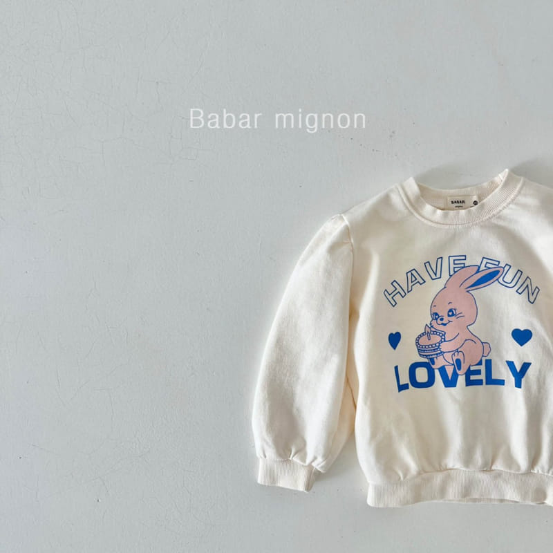 Babar Mignon - Korean Children Fashion - #prettylittlegirls - Rabbit Sweatshirt - 6