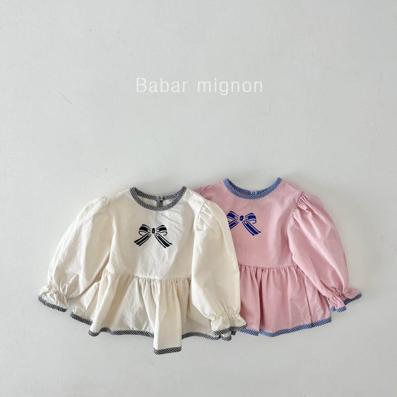 Babar Mignon - Korean Children Fashion - #prettylittlegirls - Ribbon Blouse