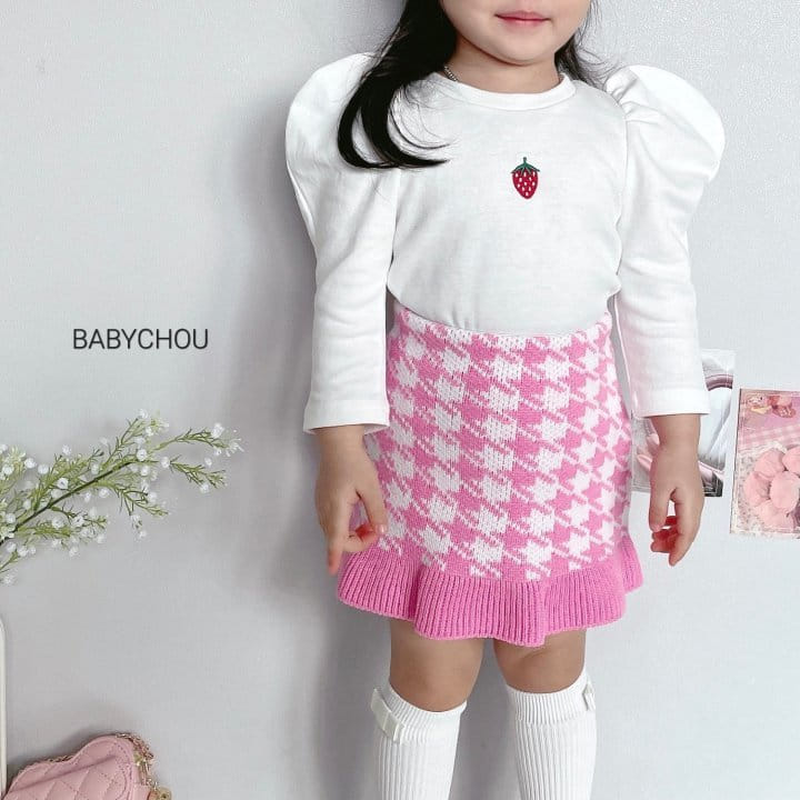 Babychou - Korean Children Fashion - #childofig - Strawberry Tee - 5