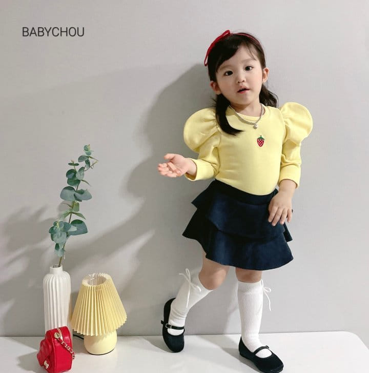 Babychou - Korean Children Fashion - #childrensboutique - Strawberry Tee - 6