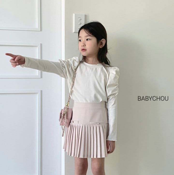 Babychou - Korean Children Fashion - #childrensboutique - Miel Puff Tee - 2