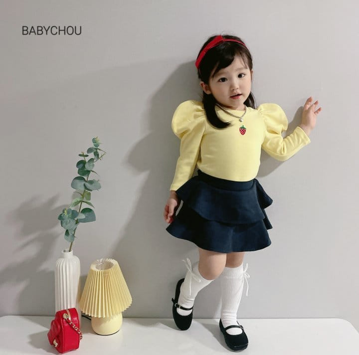 Babychou - Korean Children Fashion - #designkidswear - Strawberry Tee - 7