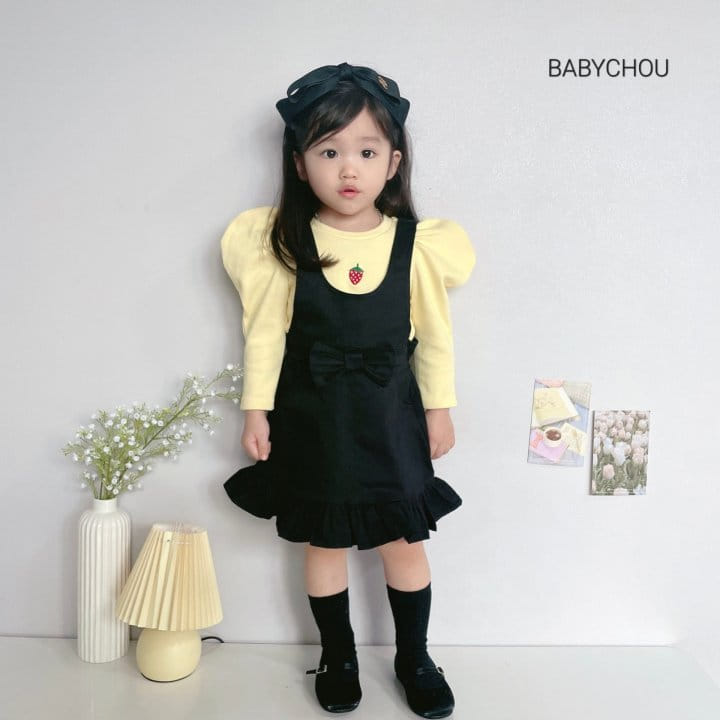 Babychou - Korean Children Fashion - #fashionkids - Strawberry Tee - 9