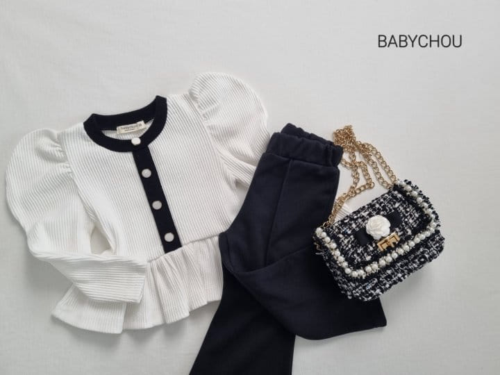 Babychou - Korean Children Fashion - #kidzfashiontrend - Pure Puff Tee - 2