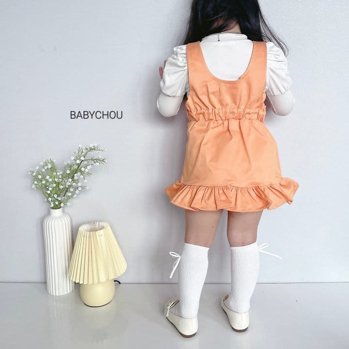 Babychou - Korean Children Fashion - #littlefashionista - Ribbon One-piece - 8