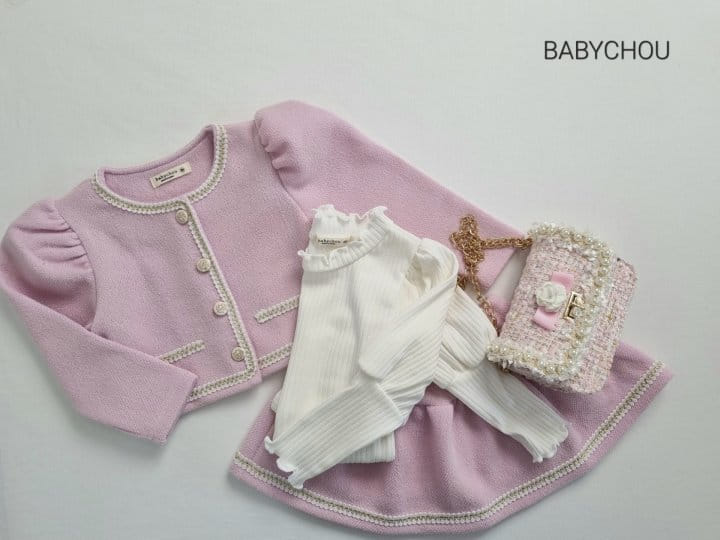 Babychou - Korean Children Fashion - #magicofchildhood - Blush Top Bottom Set - 10