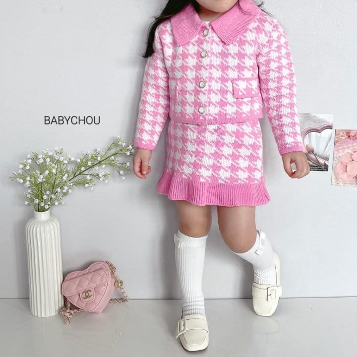 Babychou - Korean Children Fashion - #magicofchildhood - Hound Tooth Skirt - 8