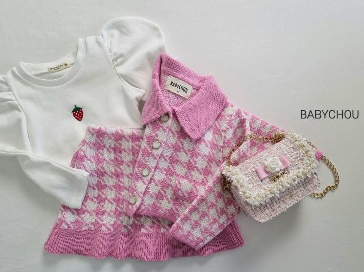 Babychou - Korean Children Fashion - #todddlerfashion - Strawberry Tee - 2