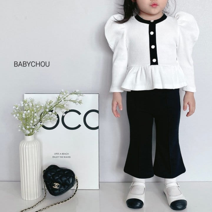 Babychou - Korean Children Fashion - #todddlerfashion - Pure Puff Tee - 8