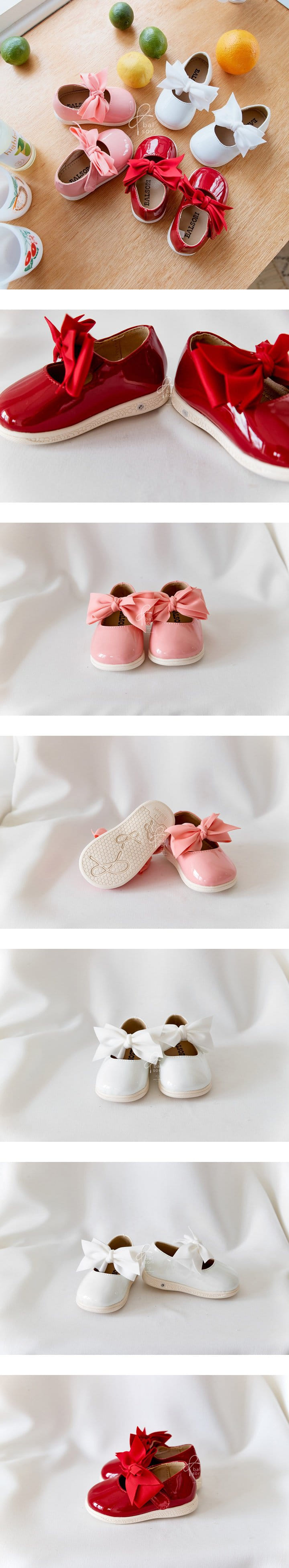 Babyzzam - Korean Children Fashion - #Kfashion4kids - Y857 Cuty Ribbon Flats