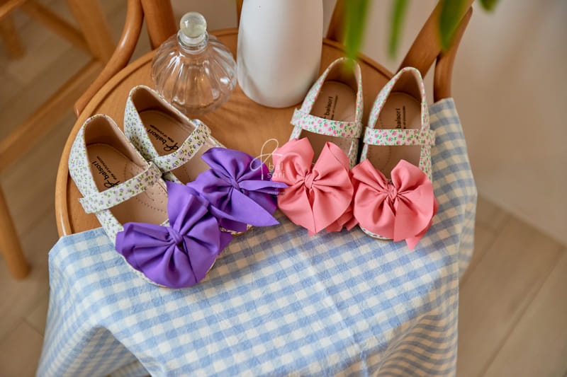 Babyzzam - Korean Children Fashion - #childrensboutique - BB370 Lovely Ribbon Flats