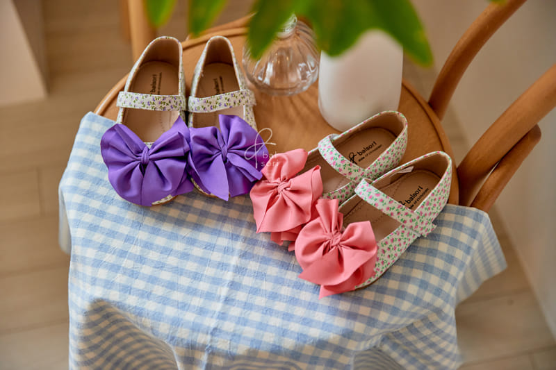 Babyzzam - Korean Children Fashion - #designkidswear - BB370 Lovely Ribbon Flats - 2